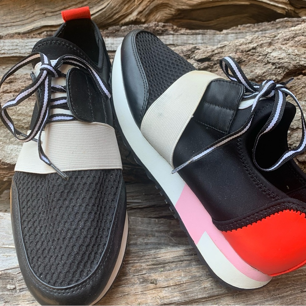 Steve Madden Antics Color Block Slip On Sneakers | Colors: Red, White, Pink